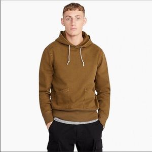 Wallace & Barnes Slim Fit Hoodie in Rustic Olive M